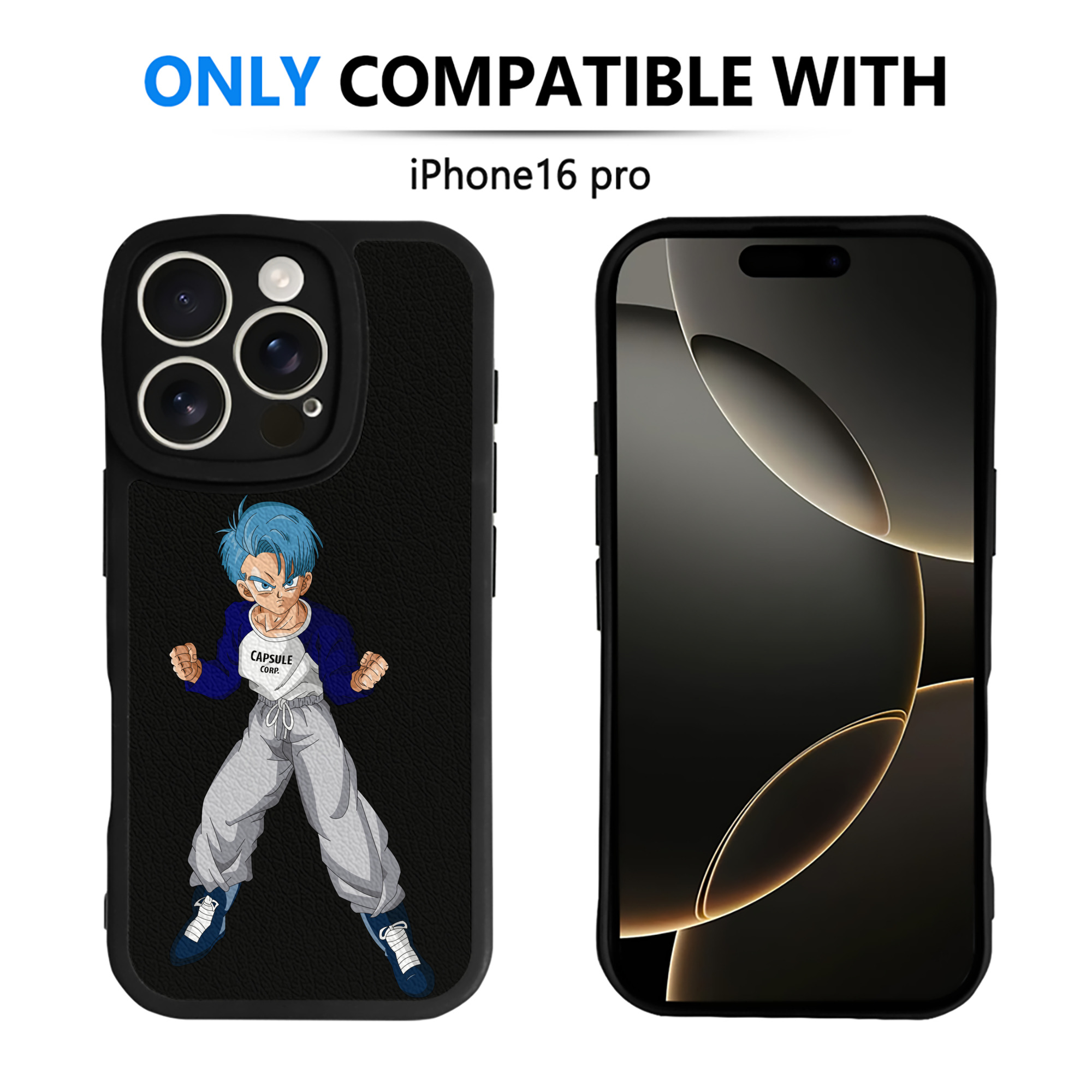 （画像用） ドラゴンボール DRAGON BALL 【iPhone 16シリーズ対応】シリコンスマホケース（レザー調） 材質：シリコン